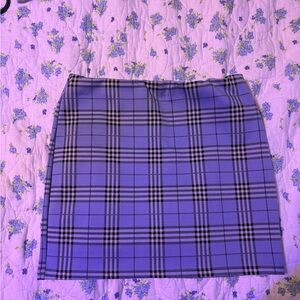 Plaid Purple Skirt